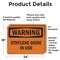 Signmission Ethylene Oxide In Use OSHA Warning Sign, Vinyl Decal, 24in W x 18in L, 2PK OS-2PACK-WS-D-1824-L-12601 - alternate 2